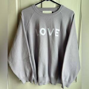 Pink Martini LOVE Sweater - Large - Lavendar - So Cute!!